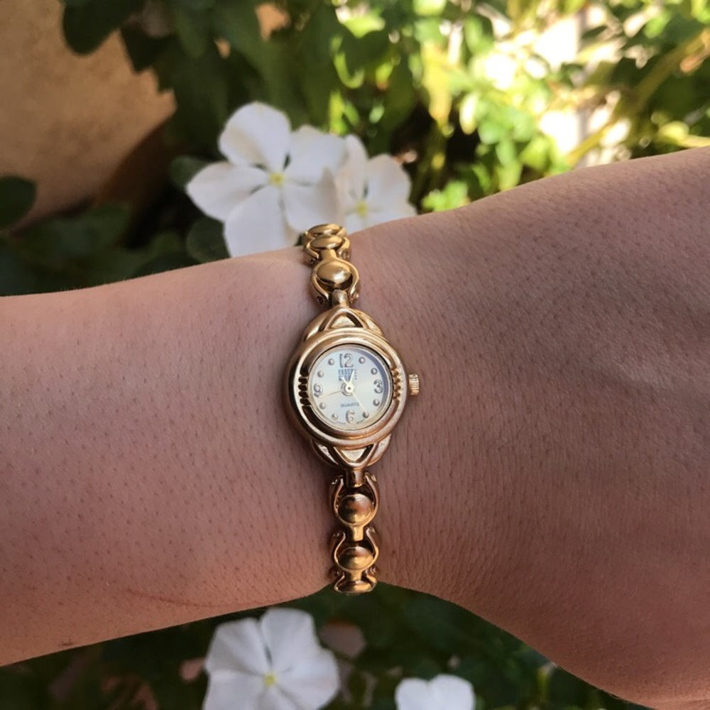 Stainless Steel Brass Gold Watch